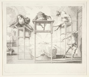 Skaterlig Harlekin av Claude Gillot