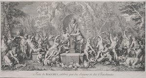 De fire festivalene: Festival of Bacchus. av Claude Gillot