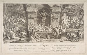The Passion for Gambling.n.d. av Claude Gillot
