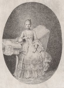 Portrett av Marguerite Le Comte, 1764.