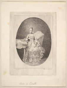 Portrett av Marguerite Le Comte, 1764.
