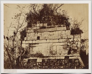 Sirkuspalasset i Chichen-Itza (basrelieff av tigre) av Claude Joseph Désiré Charnay