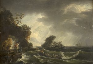 Et forlis av Claude Joseph Vernet