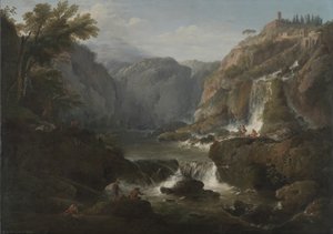 Fossene ved Tivoli, 1737 av Claude Joseph Vernet