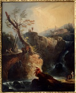 Fossen Maleri av Joseph Vernet (1714-1789) 1773 Søn. 0,75x0,6 m Rouen, Musee des Beaux Arts. av Claude Joseph Vernet
