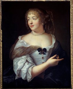 Portrett av kvinnen med bokstaver Marie de Rabutin Chantal (Rabutin-Chantal), Marquise de Sevigne (1626-1696) Maleri av Claude Lefebvre (1632-1675) Paris fra 1600-tallet, Musee Carnavalet av Claude Lefebvre