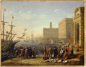 Utsikt over en havn med Capitol - utsikt over en havn med Capitol, Roma …