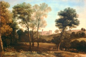Landskap med slott av Claude Lorrain