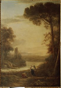 Landskap med Tobie (Tobit) og erkeengel Raphael (1639, olje på lerret) av Claude Lorrain