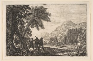 Landskap med soldater, 1633. av Claude Lorrain