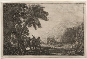 Landskap med soldater, 1633. av Claude Lorrain