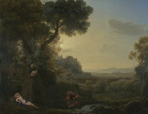 Landskap med narcissus og ekko, 1644