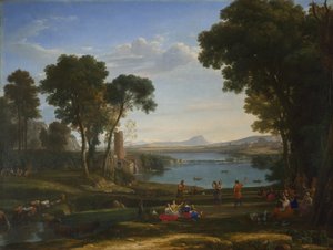 Landskap med Isak og Rebeccas ekteskap, 1648 av Claude Lorrain