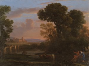 Pastoralt landskap, 1648 av Claude Lorrain