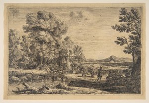 Rebecca og Eliezer, ca. 1638-41. av Claude Lorrain