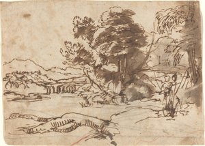 Elvelandskap av Claude Lorrain