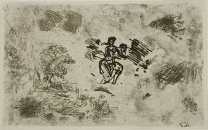 Sittende kvinne og andre skisser av Claude Lorrain