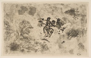 Sittende kvinne og andre skisser, ca. 1630-33. av Claude Lorrain