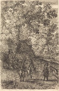 Hyrde med fire geiter (Les quatre chèvres) av Claude Lorrain