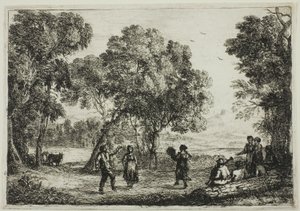 Countrydansen av Claude Lorrain