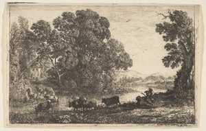 The Cowherd, 1636. av Claude Lorrain