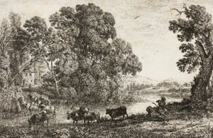 The Cowherd, 1636 av Claude Lorrain