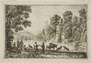 Dansen på elvebredden av Claude Lorrain