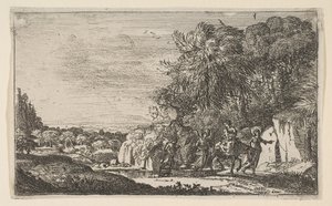 Flykten til Egypt, ca. 1630-31. av Claude Lorrain