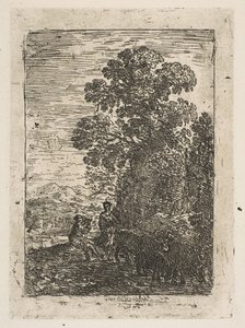 Gjeteren og gjeterinnen, ca. 1630. av Claude Lorrain
