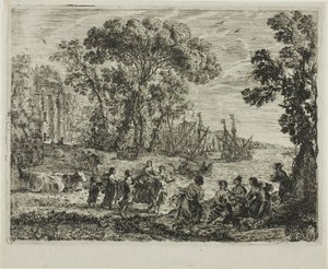 Voldtekten av Europa av Claude Lorrain