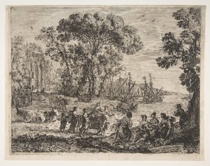 Voldtekten av Europa, 1634. av Claude Lorrain