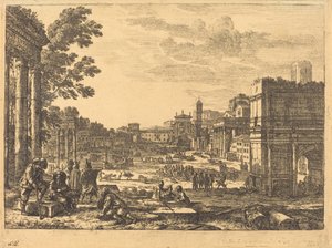 Forum Romanum (Le Campo Vaccino) av Claude Lorrain