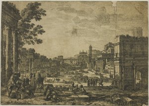 Forum Romanum av Claude Lorrain
