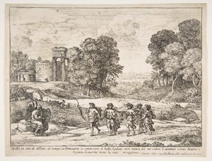 Tid, Apollo og årstidene, 1662. av Claude Lorrain