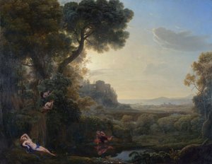 Landskap med narcissus og ekko, 1644
