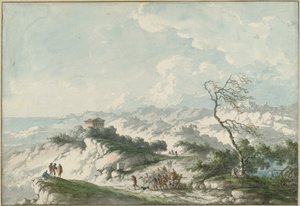 Andre utsikt over Agrigento-landsbygda av Claude Louis Chatelet