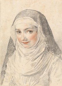 En ung nonne av Claude Mellan