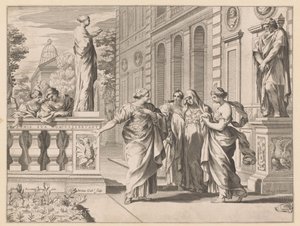 Allegori til ære for Collegio Romano av Claude Mellan