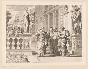 Allegori til ære for Collegio Romano av Claude Mellan