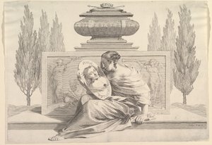 Allegori til ære for Anne av Østerrike, ca. 1643. av Claude Mellan