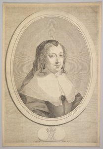 Anne av Østerrike, ca. 1645. av Claude Mellan