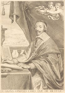 Armand Jean du Plessis, kardinal Richelieu av Claude Mellan