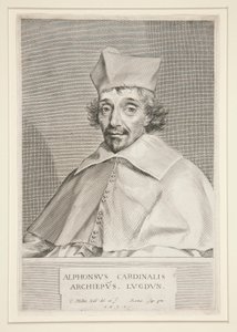 Kardinal Alphonse du Plessis de Richelieu (bror til den berømte kardinal) av Claude Mellan