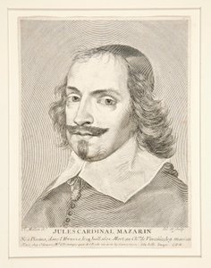 Kardinal Jules Mazarin (1602-1661) av Claude Mellan