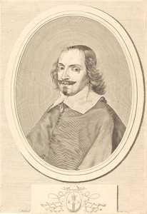 Kardinal Jules Mazarin av Claude Mellan
