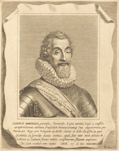 Claude de Marolles av Claude Mellan