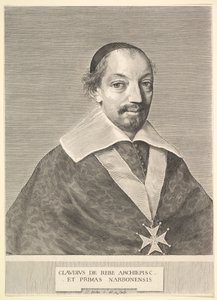 Claude de Rebé, erkebiskop av Narbonne. av Claude Mellan