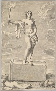 Feminin figur. av Claude Mellan