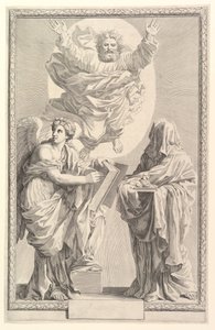Frontispice til Bibelen, 1642. av Claude Mellan
