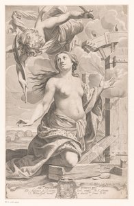 Den hellige Katarina av Alexandria av Claude Mellan